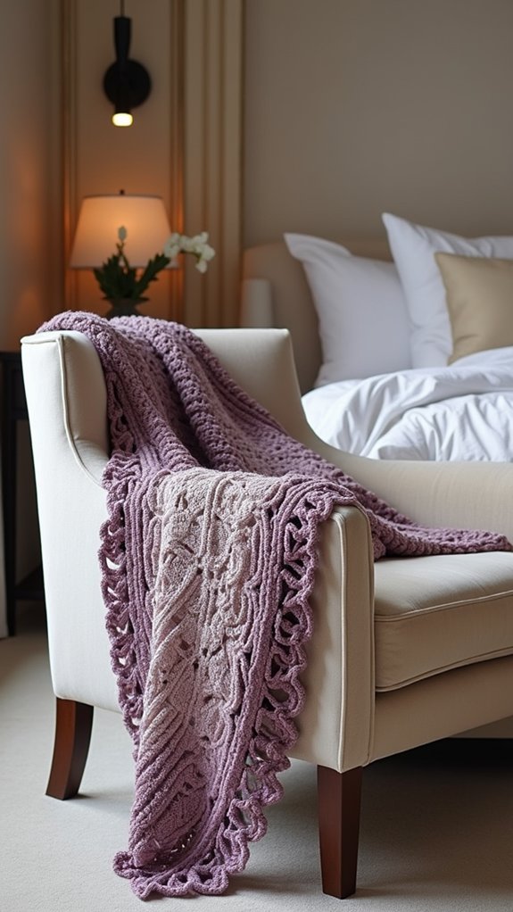 versatile knitted triangle shawl