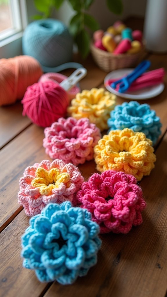 vibrant floral decoration garland