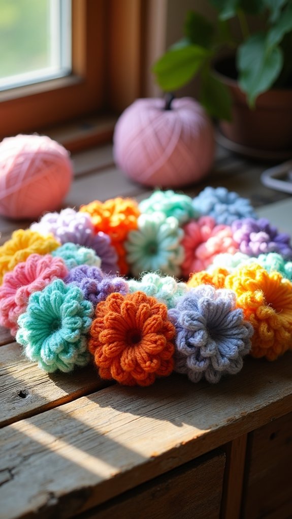 vibrant floral decoration wreath