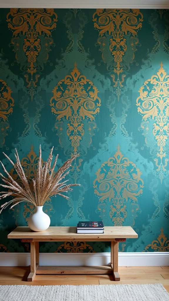 wallpaper accent wall creation