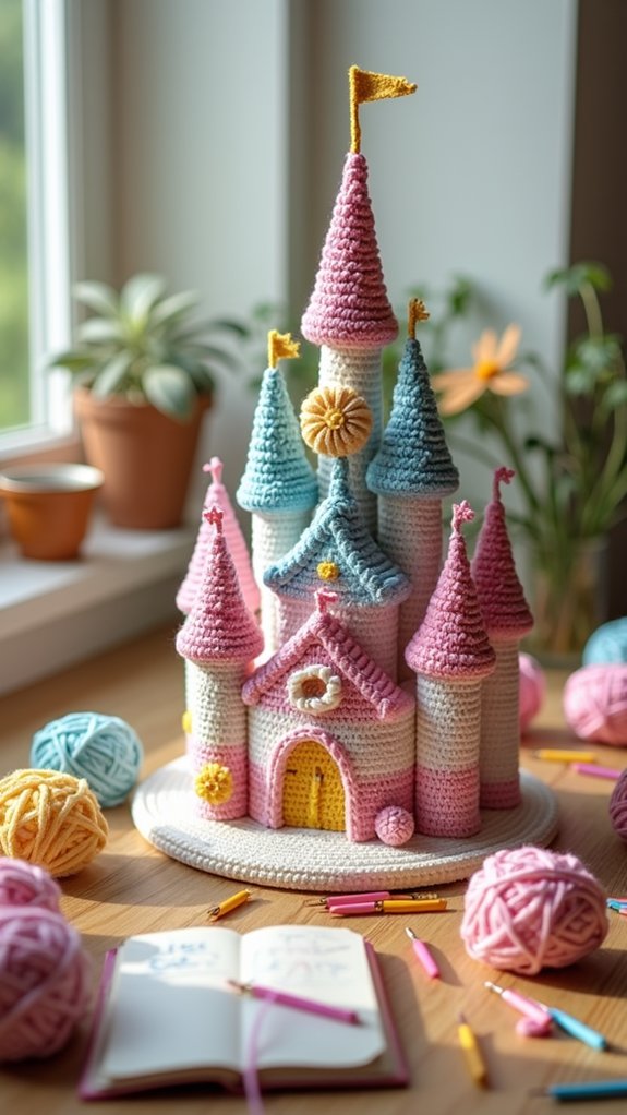 whimsical enchanted castle dessert