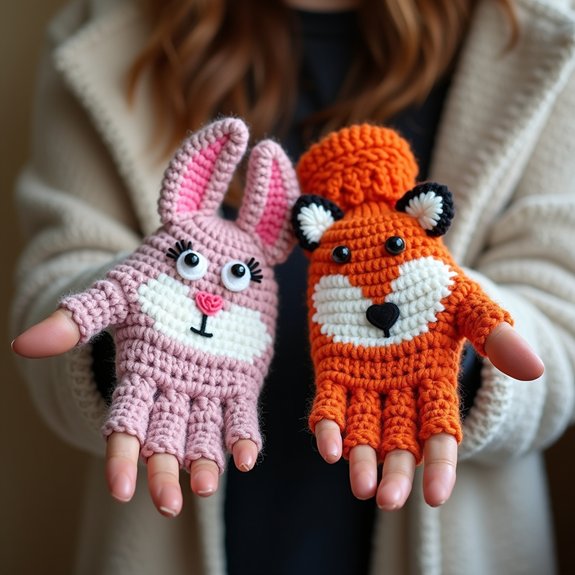 adorable animal inspired gloves