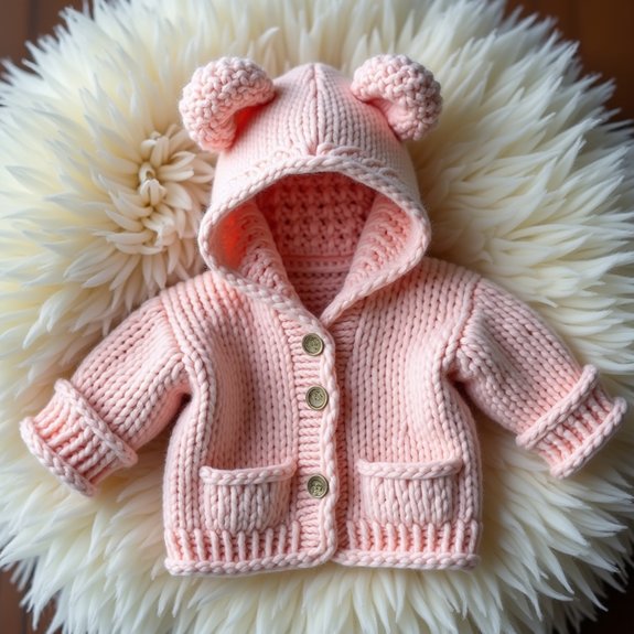 adorable bear themed cardigan