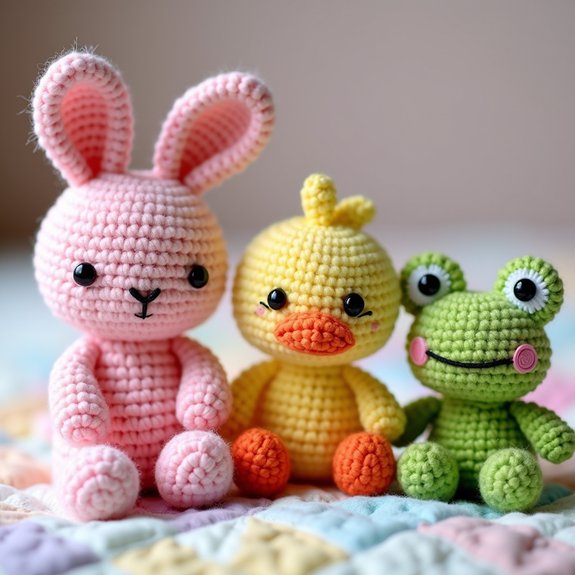 adorable crochet animal characters