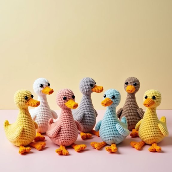 adorable crocheted duck toy
