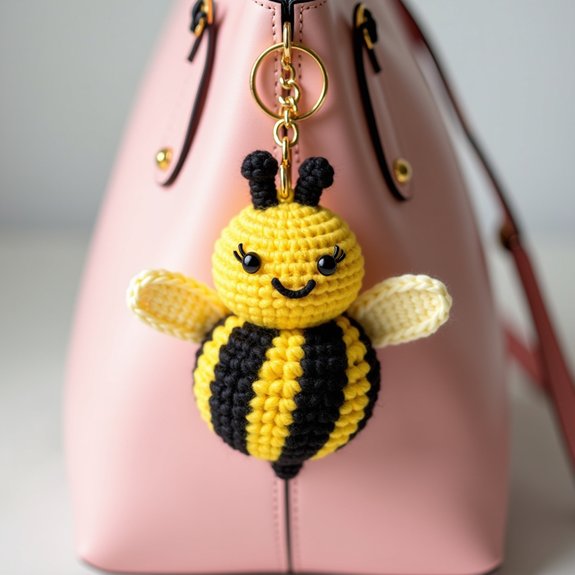 adorable handmade bee accessory