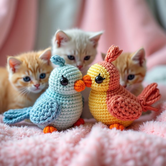 adorable handmade crochet birds