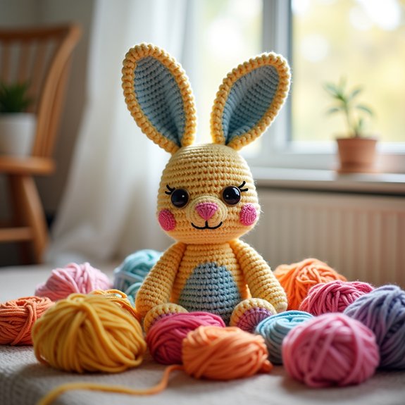 adorable handmade crochet bunny