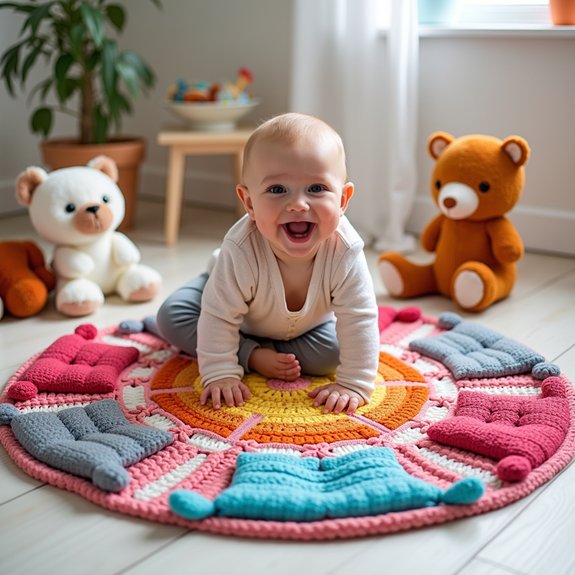 adorable handmade crochet mats