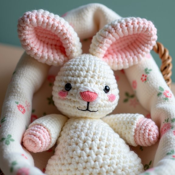 adorable handmade crochet rabbit