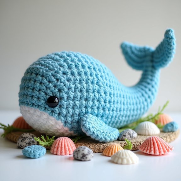 adorable handmade crochet whale