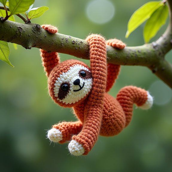 adorable handmade sloth design