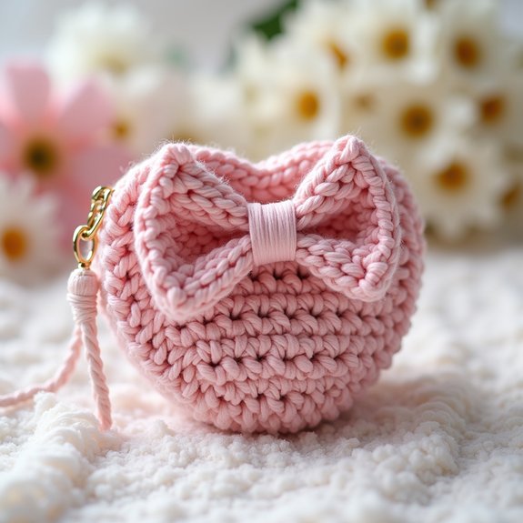 adorable heart shaped coin purse