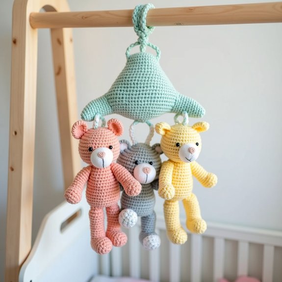 adorable infant toy holder