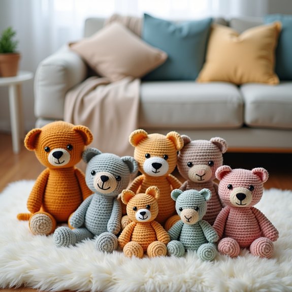 adorable plush crochet toys