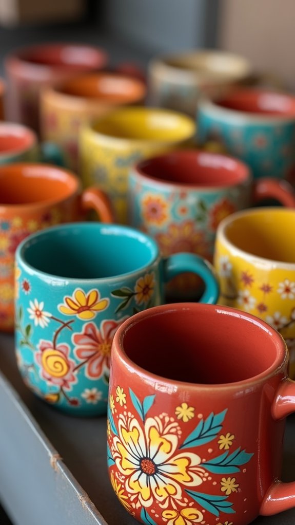 artisan crafted ceramic cups