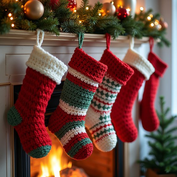 artisan crafted crochet stockings