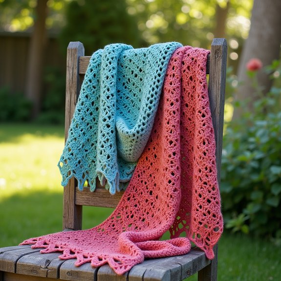 artisan crafted crochet wraps
