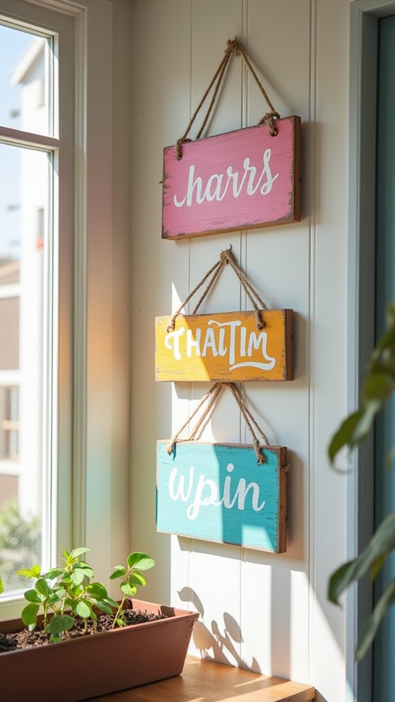 artisan crafted wooden signage