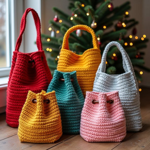 artisanal woven crochet bags