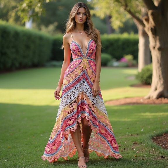 asymmetrical hemline fashion dress