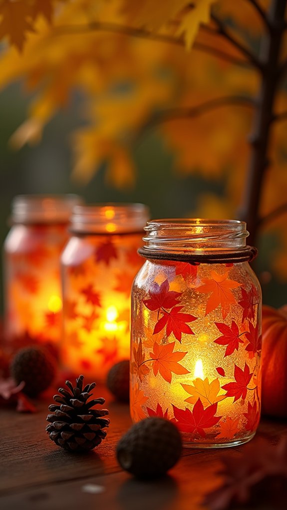 autumn inspired decorative lanterns