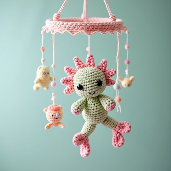 axolotl inspired baby decor