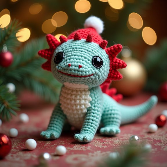 axolotl themed holiday decoration