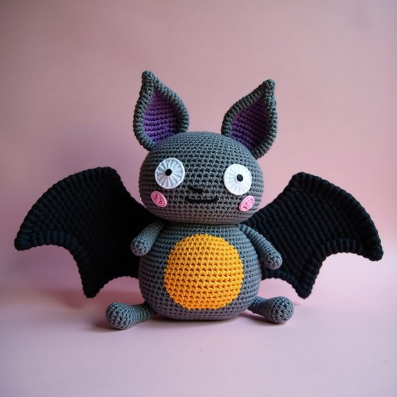 bat themed decorative pillow
