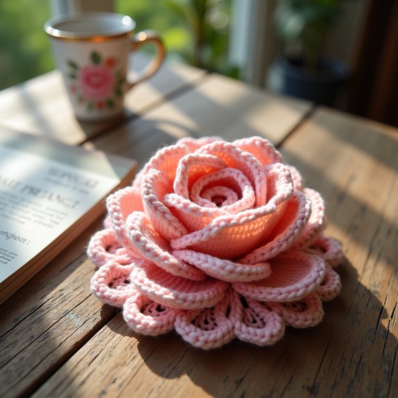beautiful floral drink coaster