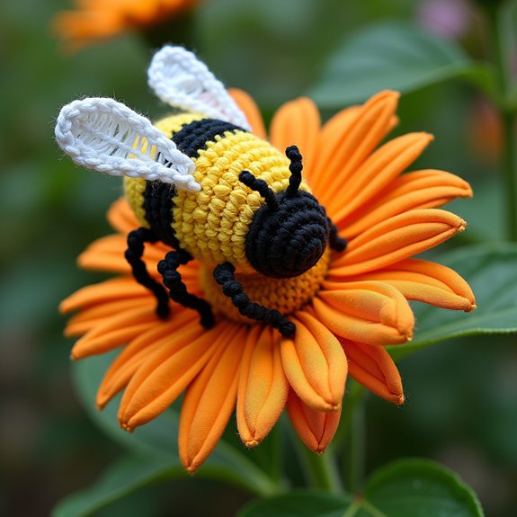 bee and flower design