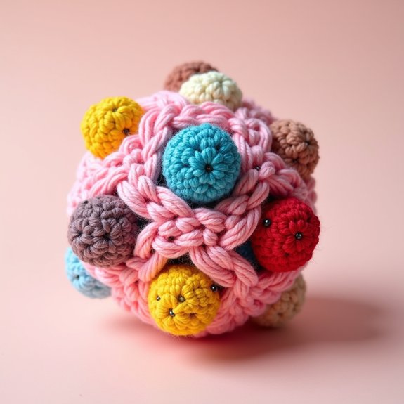 bells on crochet ball