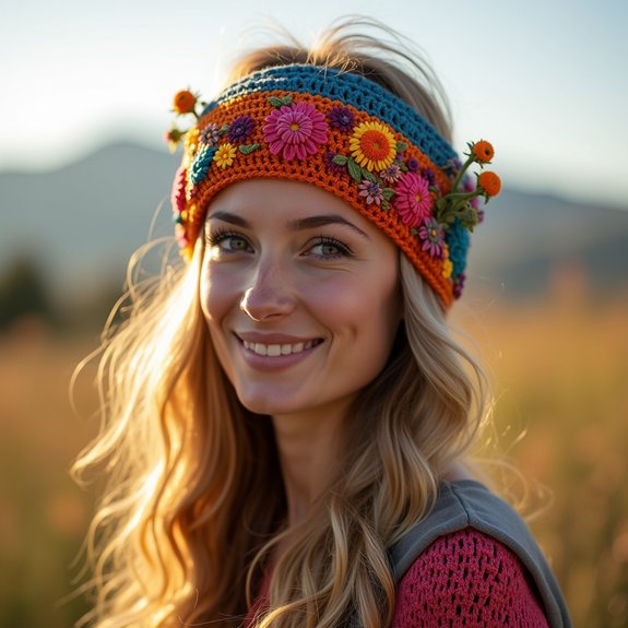 bohemian style crochet accessory