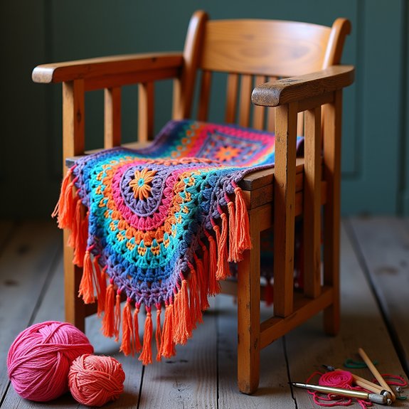 bohemian style crochet accessory