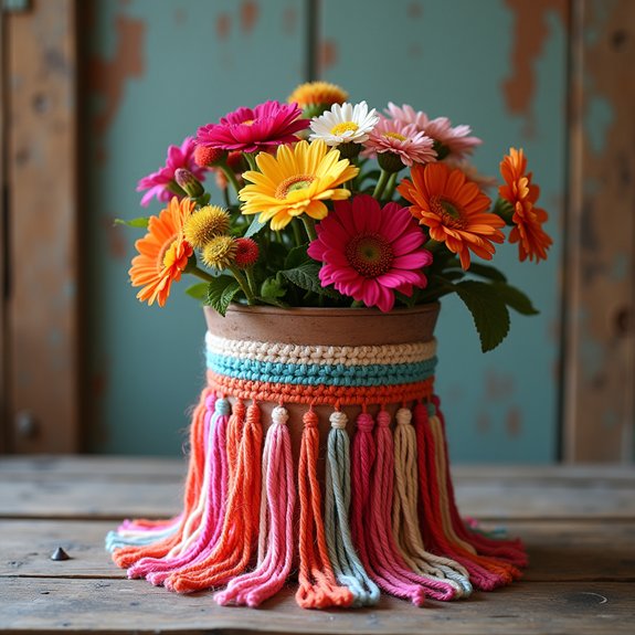 bohemian style decorative planter