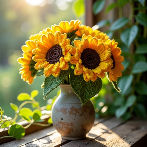 bright yellow flower blooms