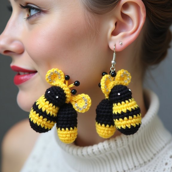 buzzing crochet bee accessories