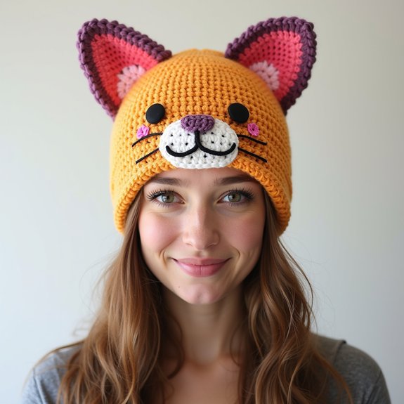 cat wearing cartoonish hat