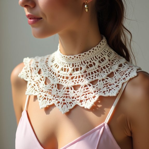 chain stitch collar design