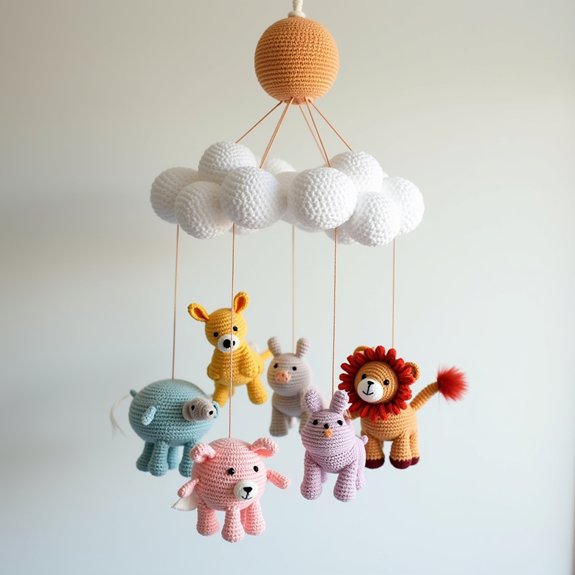 charming crochet infant decor