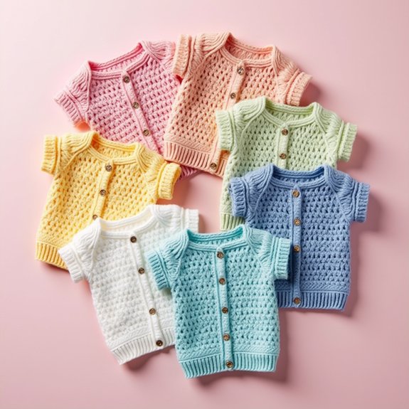 charming crochet sweater vests