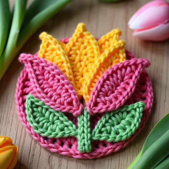 charming floral drink coaster
