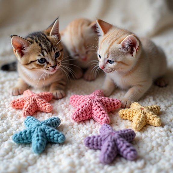 charming hand made crochet stars