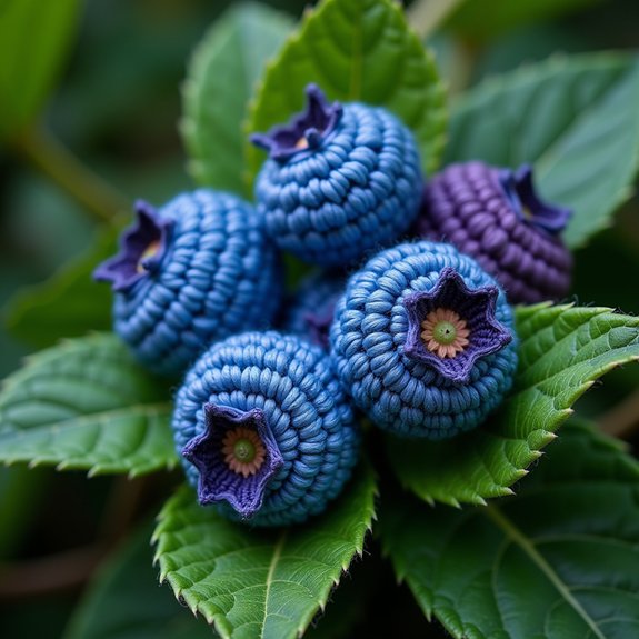 charming handmade crochet berries
