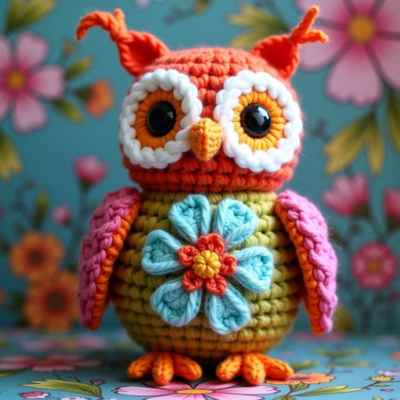 charming handmade crochet owl