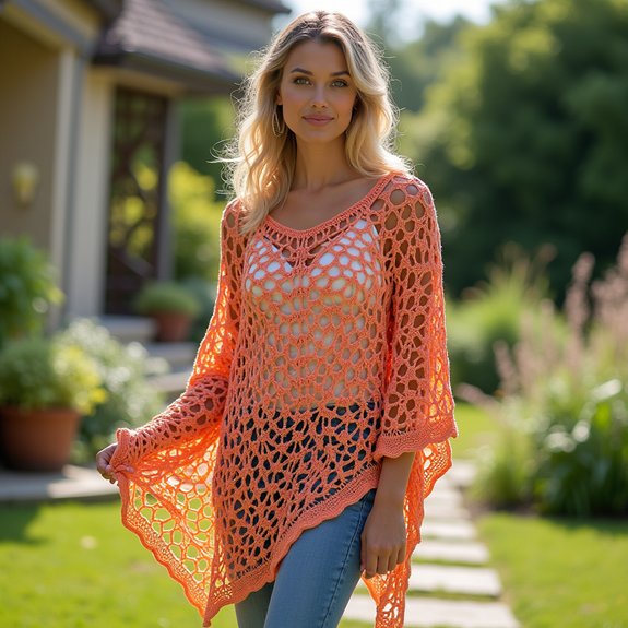 charming handmade crochet ponchos