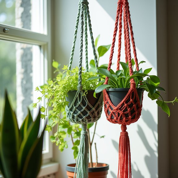 charming handmade plant holders