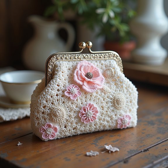 charming retro lace wallet