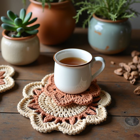 charming rustic farmhouse coaster
