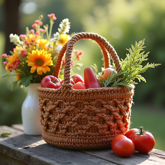 charming woven shopping basket